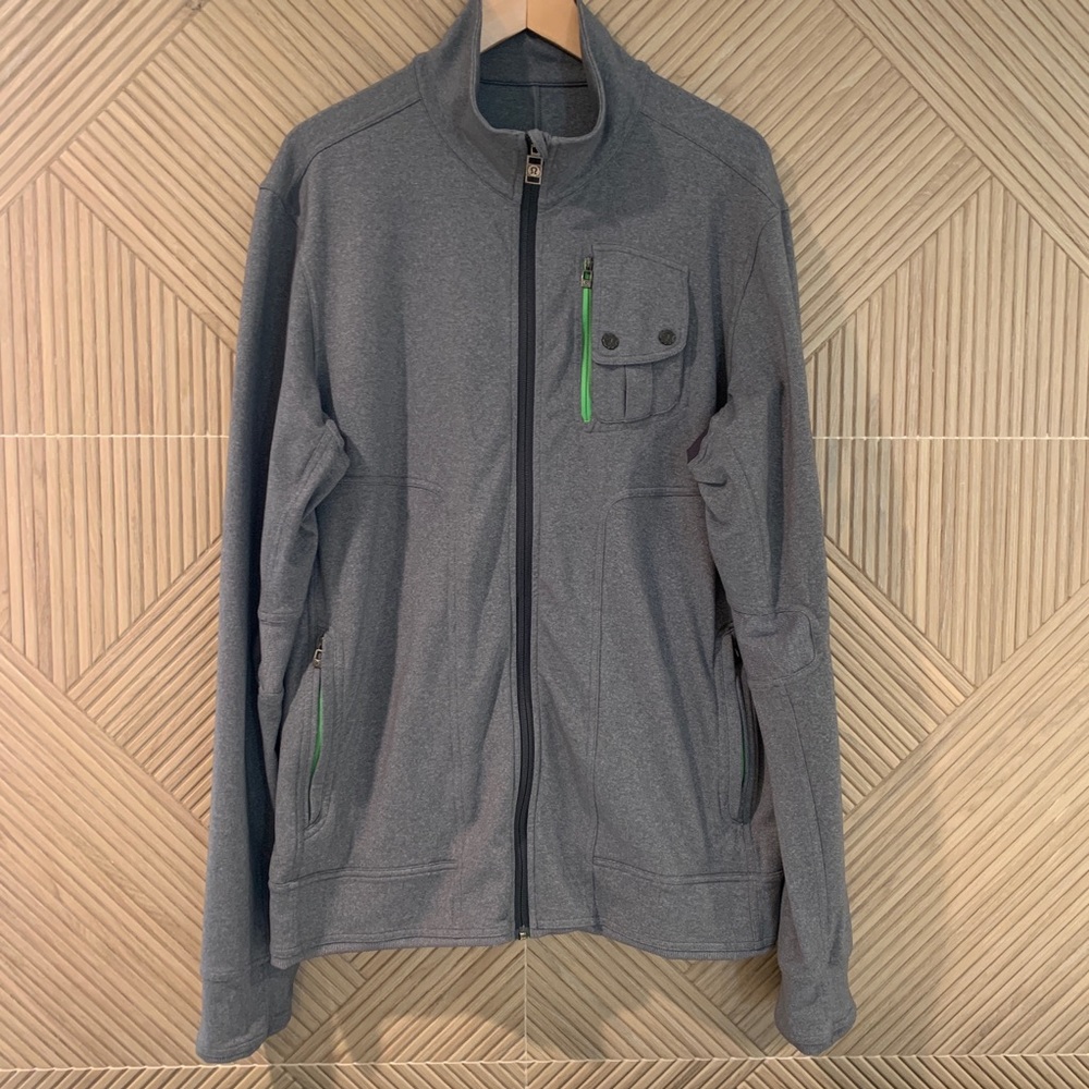 LULULEMON MEN’s Grey ZIP JACKET, XL